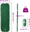 vidaXL - Kampeermatras - opblaasbaar - 190x58x6 - cm - 1- - persoons - groen