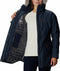 Columbia Carson Pass II Jacket - Dames Winterjas - Waterdicht en Ademend - Dark Nocturnal - Maat L