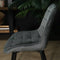 Lizzely Garden & Living De Vince - Eetkamerstoel - Velvet zitting - Grijs