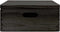 vidaXL - Houten - kist - met - deksel&handvatten - 40x30x13cm - grenenhout - zwart