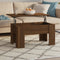 vidaXL - Salontafel - 79x49x41 - cm - bewerkt - hout - bruin - eikenkleur