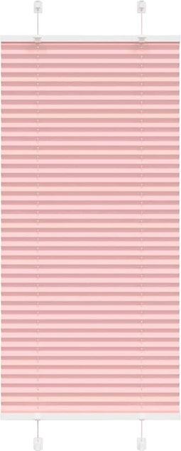 vidaXL - Plissé - rolgordijn - 55x100 - cm - stofbreedte - 54,4 - cm - polyester - roze