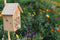 Bijenhuis 16,9 X 22,9 Cm Hout/bamboe Naturel - bijen - insecten - Esschert Design