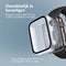 imoshion Screenprotector - Geschikt voor Apple Watch Series 7 / 8 / 9 - 41mm - Full Cover Hard Case / Beschermend Hoesje - Zilver