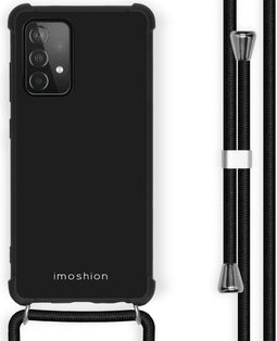 iMoshion Hoesje Geschikt voor Samsung Galaxy A52 (4G) / A52s / A52 (5G) Hoesje Met Koord - iMoshion Color Backcover met afneembaar koord - Zwart
