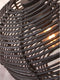 GOOD&MOJO Plafonniere Tanami - Rotan Zwart - Ø25cm - Modern