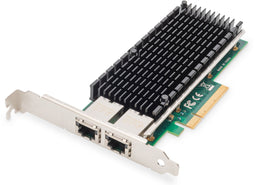 Digitus DN-10163 - Ethernet Server adapter - 10Gbps Dual Port - Groen