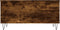 vidaXL - Salontafel - 90x44,5x45 - cm - bewerkt - hout - gerookt - eikenkleurig