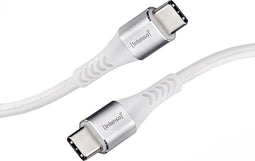 Intenso C315C - USB-C naar USB-C laad- en datakabel - Snellaadfunctie tot 60W - Wit