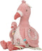 Little Dutch Safari Friends - Activiteitenknuffel - Zachte stofjes en spiegeltje - Roze