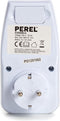 Perel Energiemeter 230V - LCD-scherm - 3600W randaarde type F - Wit