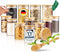 GREEN BEE'S set van 12 voorraadpotten - 4x 600 ml & 8x 430 ml - Luchtdicht & BPA-vrij (12 stuks)