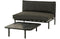 Mica Decorations Celo Loungebank - Tuinbank - Zwart metaal - L122 x B83 x H78 cm