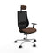 Bureaustoel Piqueras y Crespo D086N2W Zwart Donkerbruin