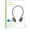 Nedis HPWD1105BK - On-ear koptelefoon met nekband - Ergonomisch en lichtgewicht - Zwart