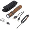 AceBeam T35 LED flashlight with up to 1,600 lumens, 352 meter beam range, 5,000K, brown
