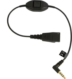 Jabra 8800-00-103 - Telefoonkabel - QD Jack 3.5mm - Zwart