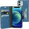 Mobiparts Classic Wallet Case - Flip cover - Ruimte voor pasjes - Steel Blue (iPhone 12, iPhone 12 Pro)