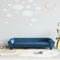 vidaXL Kinderbank 100x50x26 cm fluweel blauw
