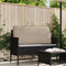 vidaXL - Pallet - Kussen - voor - Rugleuning - Taupe - 120x40x12 - cm - Oxford - Stof