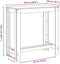 vidaXL - Bartafel - Zwart - Eiken - 102x50x103,5 - cm - Gelaagd - Hout
