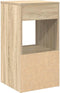 vidaXL - Nachtkastje - met - lade - 35x34x66,5 - cm - sonoma - eikenkleurig