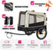 tectake WoofRider - Hondenfietskar 3-in-1 - Opvouwbaar 40kg - Beige