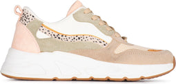 POSH by Poelman CHARLIE - Dames sneakers - Chunky zool 4 cm - Beige (38)