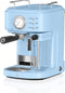 Swan One Touch Espressomachine – Gemalen Koffie & Koffiepads – Blauw