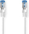 Nedis CAT6a netwerkkabel - S/FTP - RJ45 Male - RJ45 Male - 5.00 m - Rond - LSZH - Wit - Doos