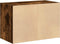vidaXL - Kast - met - 2 - lades - 60x31x40 - cm - bewerkt - hout - gerookt - eikenkleurig