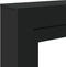 vidaXL - Haardombouw - 100x30x87,5 - cm - bewerkt - hout - zwart