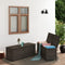 vidaXL - Kussenbox - 150x50x56 - cm - massief - vurenhout - antracietkleurig