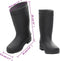 vidaXL Regenlaarzen maat 38 PVC zwart