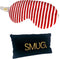 SMUG Slaapmasker met Opbergzakje - 100% Verduisterend - Verstelbaar Oogmasker in Satijn - Candy Cane Print