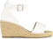 POSH by Poelman SUUS - Dames Sandalen - Plateau sleehak - Wit - Maat 38