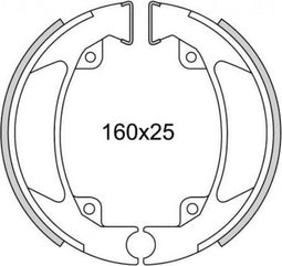 Remsegmentset Newfren GF1136 Kreidler Florett-80 (160*25mm)