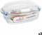 Kookpot met Deksel Quttin 63096 Glas 32,8 x 19,7 x 13 cm (3L + 1,5L)