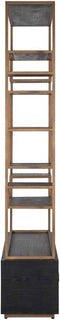 Richmond Interiors Wandkast Hunter 2-laden (Black rustic)