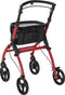 Aluminium Rollator Active - Binnenrollator - Opvouwbaar - Bordeauxrood