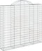 vidaXL - Schanskorven - 4 - st - gewelfd - 200x50x180/200 - cm - ijzer