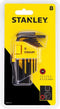 Stanley 0-69-251 - Stiftsleutelset 8 Dlg 1,5mm-6mm - Corrosiebestendig - Zwart