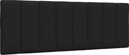 vidaXL - Hoofdbordkussen - 120 - cm - stof - zwart