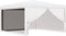 vidaXL - Partytent - met - 4 - mesh - zijwanden - 4x4 - m - wit