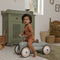 Little Dutch Retro Loopauto - Metalen loopauto - Rubberen wielen - Olijf groen