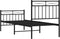 vidaXL - Bedframe - met - hoofd- - en - voeteneinde - metaal - zwart - 75x190 - cm