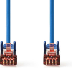 Nedis CAT6 Netwerkkabel - RJ45 Male - RJ45 Male - S/FTP - 7.50 m - Rond - LSZH - Blauw - Polybag