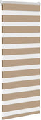 vidaXL - Zebra - Blind - 55x100 - cm - stofbreedte - 50,9 - cm - polyester - zandbruin
