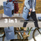 MiVelo 3-in-1 fietstas rugzak 25L – waterdicht – 58×30×15 cm – jeansblauw