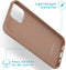 iMoshion Hoesje Geschikt voor iPhone 12 Pro / 12 Hoesje Siliconen - iMoshion Color Backcover - bruin
